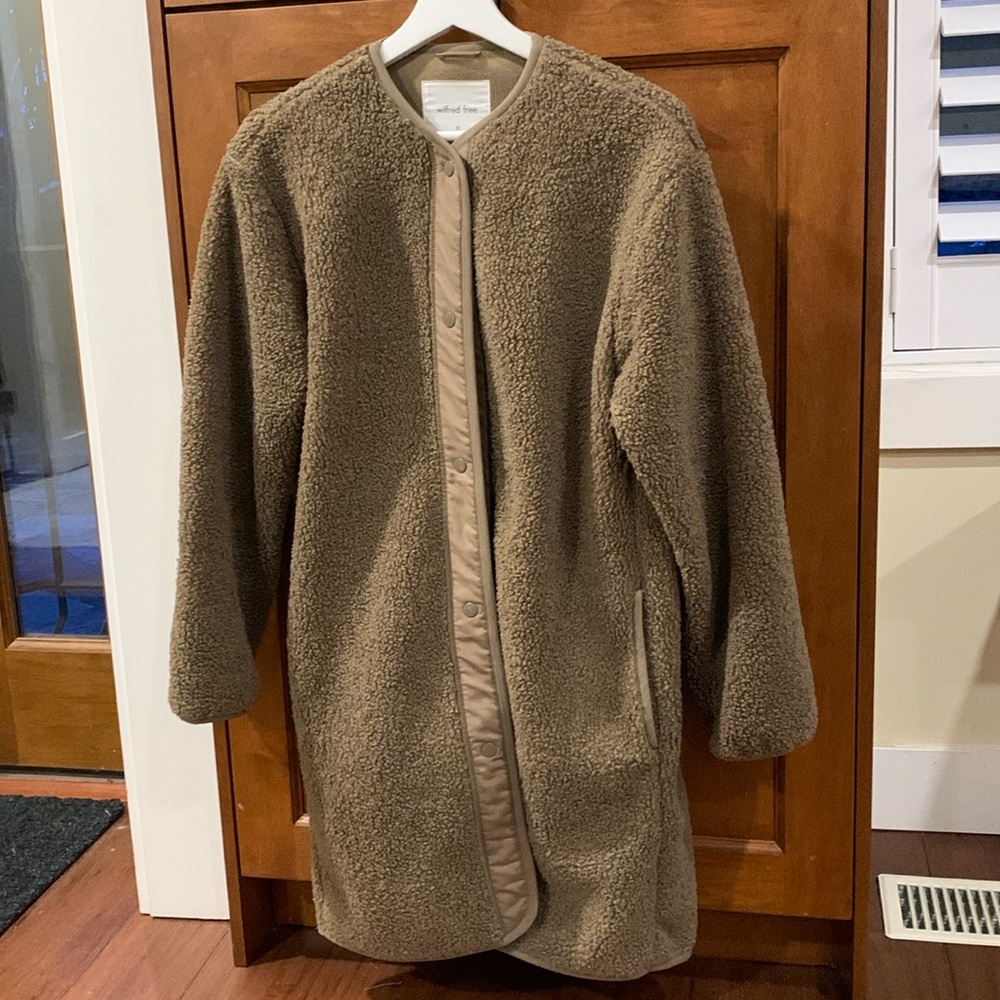 Aritzia Wilfred Sherpa Liner Jacket XS